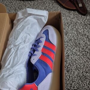 adidas Women's Blue and Red Athletic Sneakers